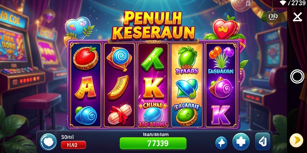 Tampilan gameplay slot yang menarik dan penuh warna dari 2739.