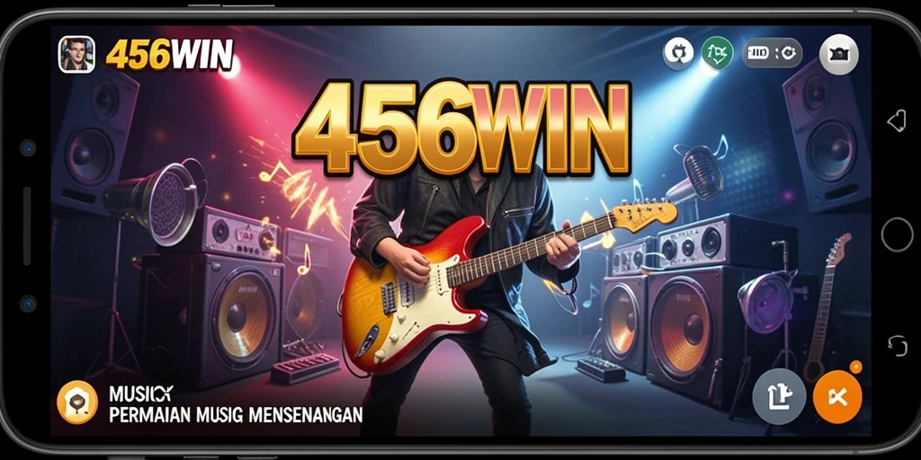 Tampilan menakjubkan dalam gameplay 456WIN yang penuh musik.