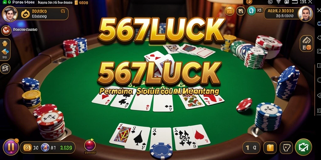 Tampilan screenshot 567LUCK menampilkan gameplay seru dan interaksi pemain poker.