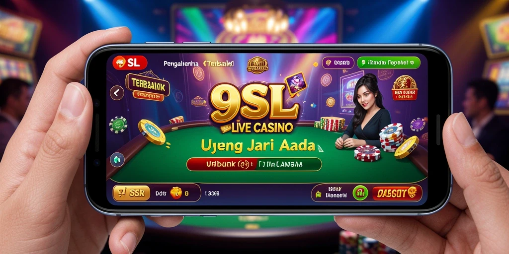 Tampilan gameplay Live Casino yang menarik dan interaktif di 9SL.