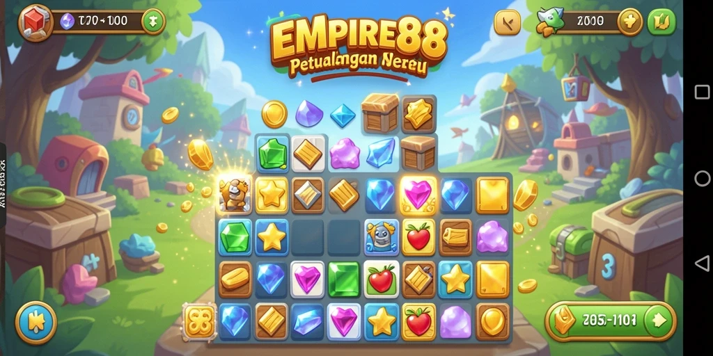 Tampilan gameplay seru dan menantang di EMPIRE88.