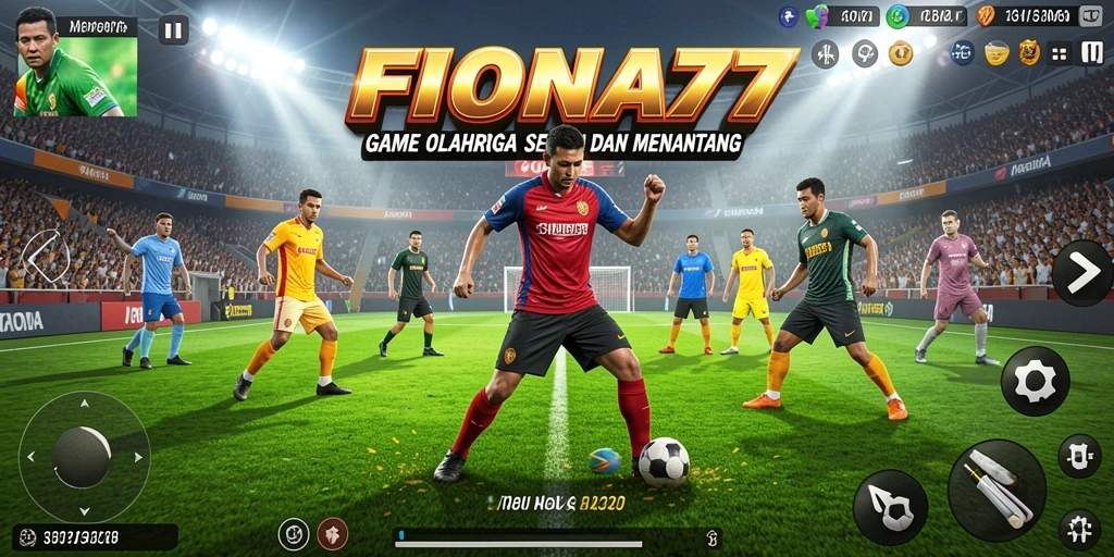 Screenshot game FIONA77 menampilkan aksi seru di lapangan.
