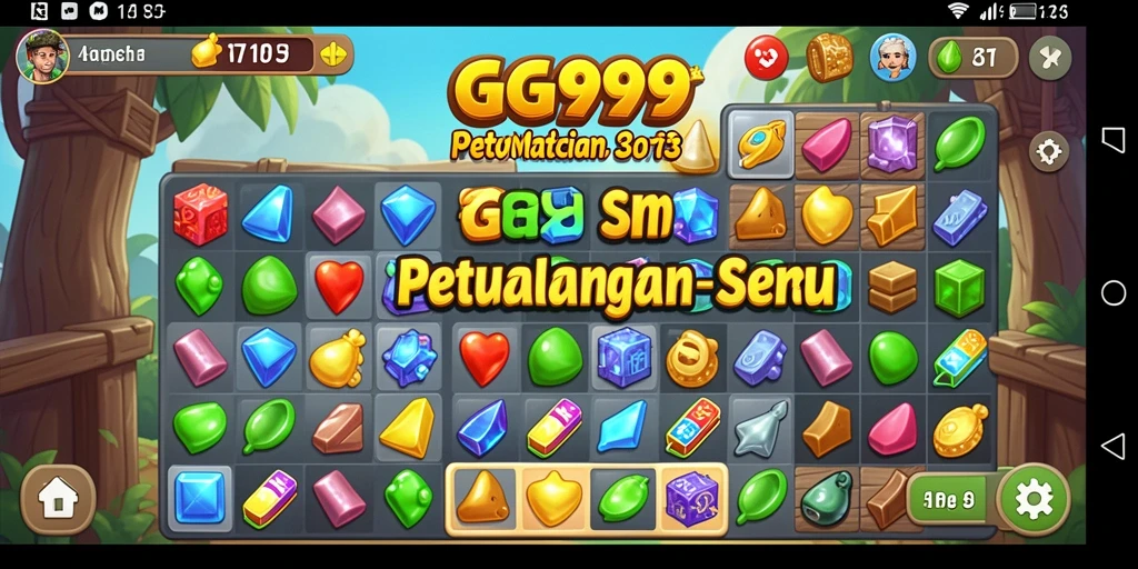 Tampilan cerah dari gameplay seru di GG999.