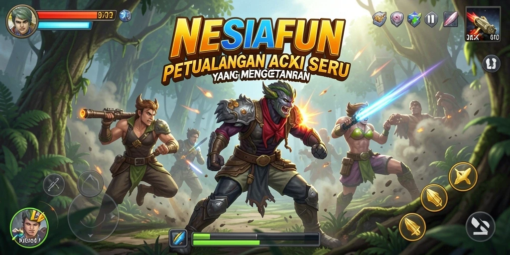 Gameplay NESIAFUN yang penuh aksi dan tantangan menanti!