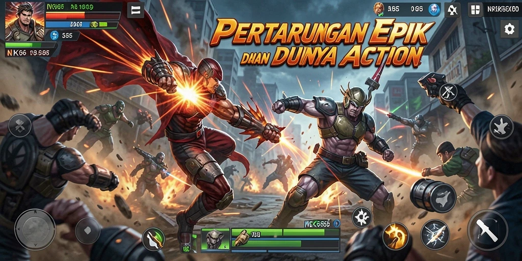 Gameplay NK666 dengan pertarungan seru dan grafis menawan.