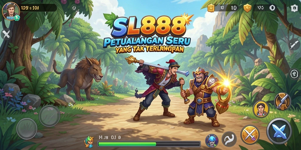 Screenshot SL888 menampilkan aksi petualangan seru dan grafis yang mengesankan.