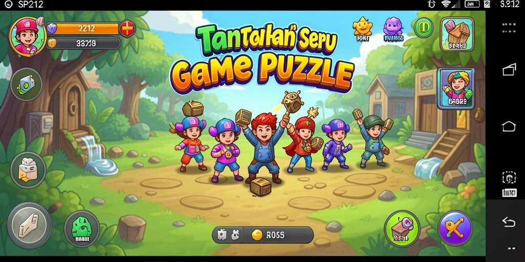 Tampilan gameplay SP212 menampilkan teka-teki yang menarik dan interaktif.
