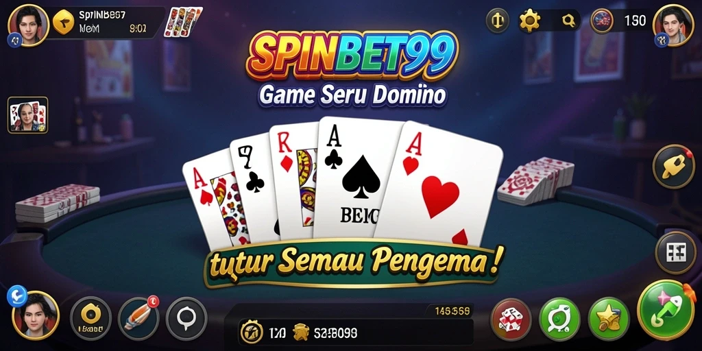 Tangkapan layar gameplay seru SPINBET99 yang menampilkan sesi bermain Domino.