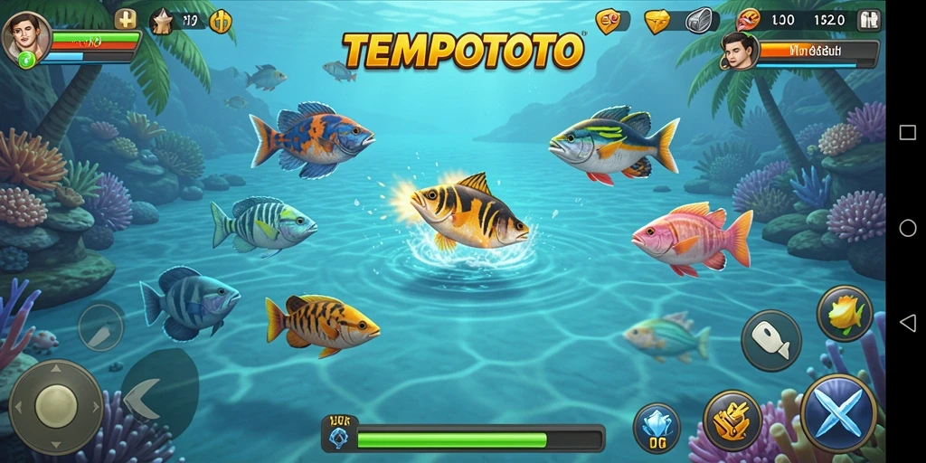 Screenshot gameplay Tembak Ikan yang seru dan menegangkan.