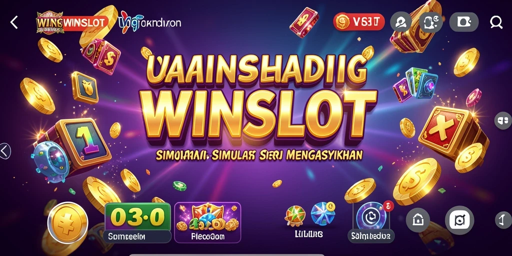 Tampilan menawan dari gameplay slot dalam WINSLOT.