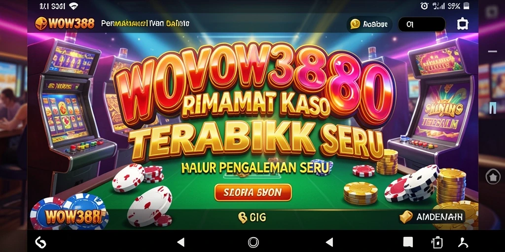 Tampilan gameplay menarik dari aplikasi Kasino WOW388.